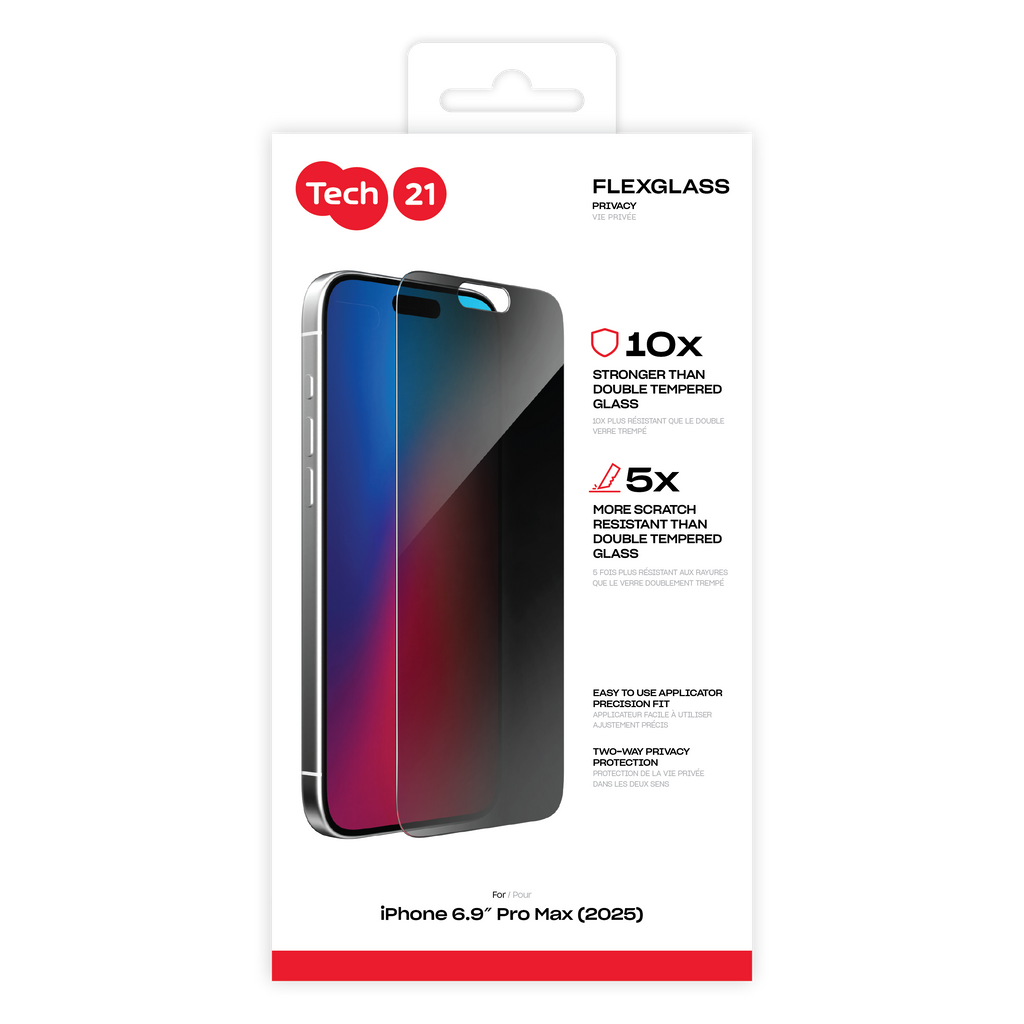 Tech21 iPhone 17 Series FlexGlass Ultra - Privacy