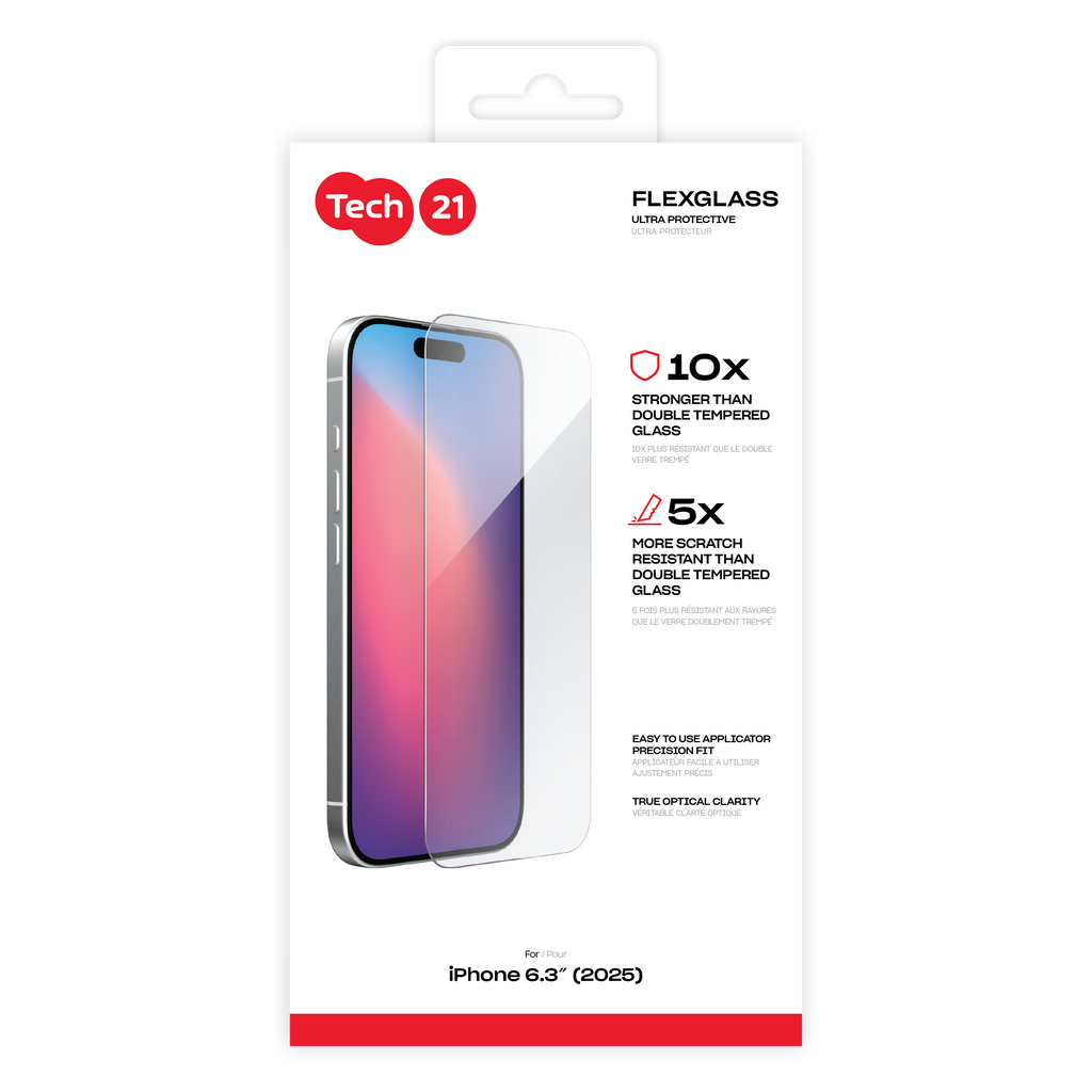 Tech21 iPhone 17 Series FlexGlass Ultra - Clear Tech21 iPhone 17 Series FlexGlass Ultra - Clear