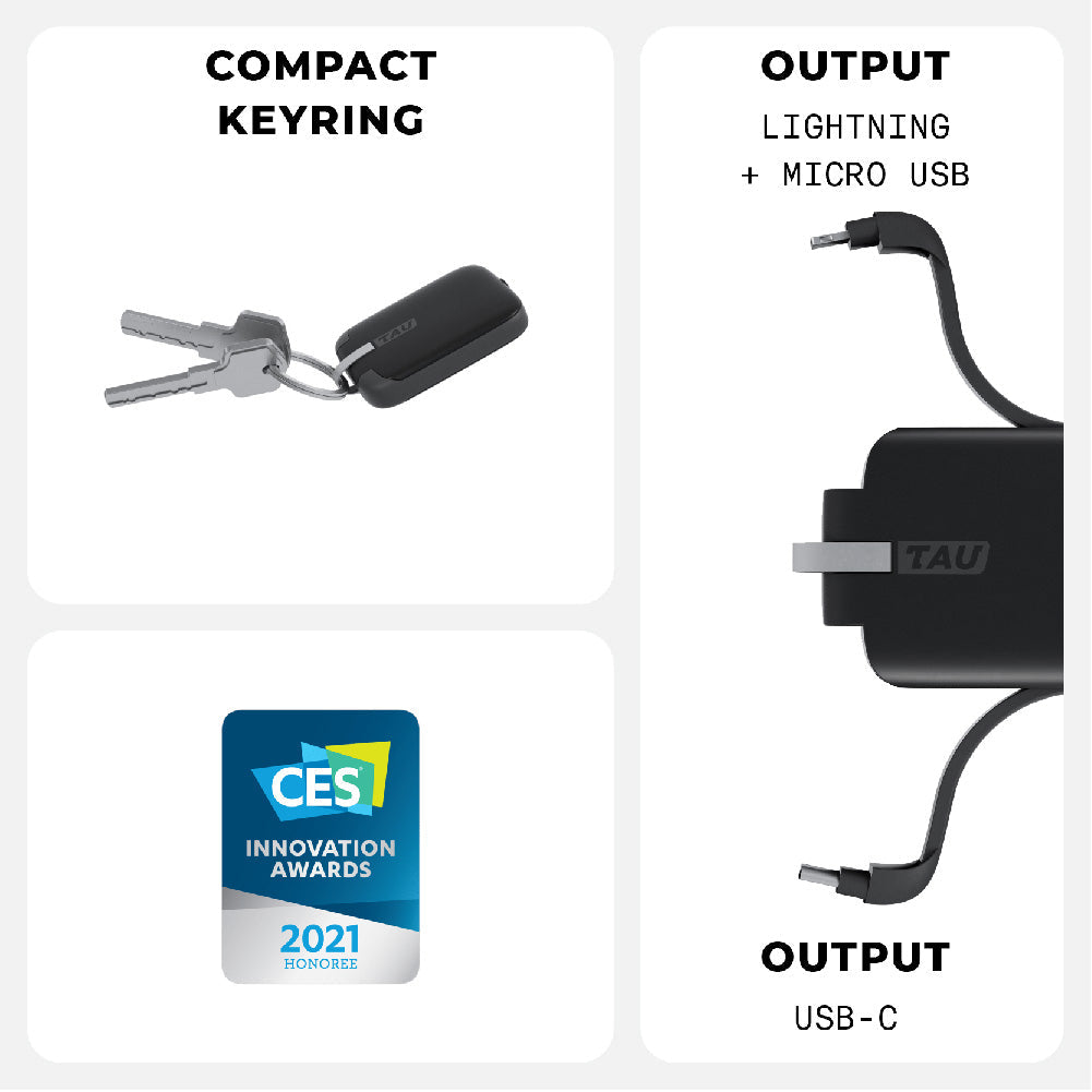 Rolling Square TAU 1400mAh 3-In-1 Power Bank Rolling Square TAU 1400mAh 3-In-1 Power Bank