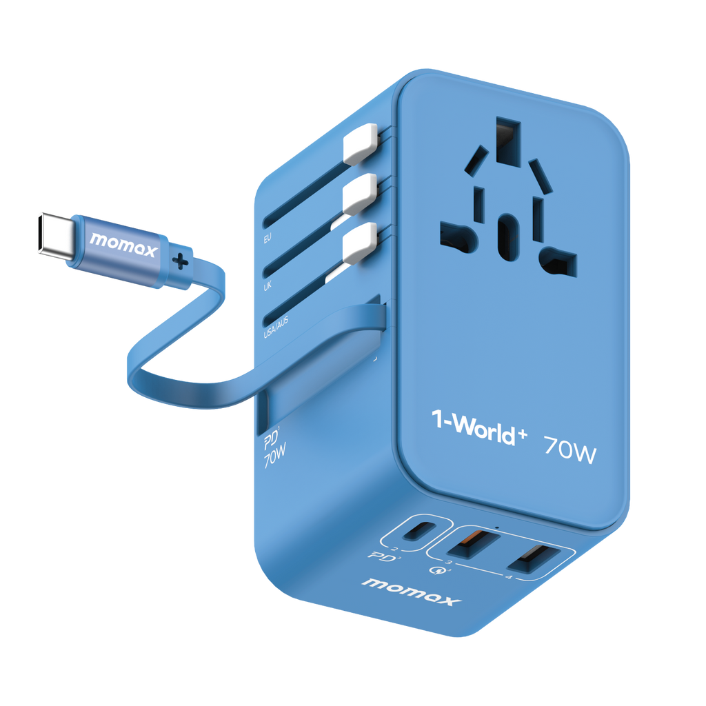 Momax 1-World+ 3-Ports Travel Charger Momax 1-World+ 3-Ports Travel Charger