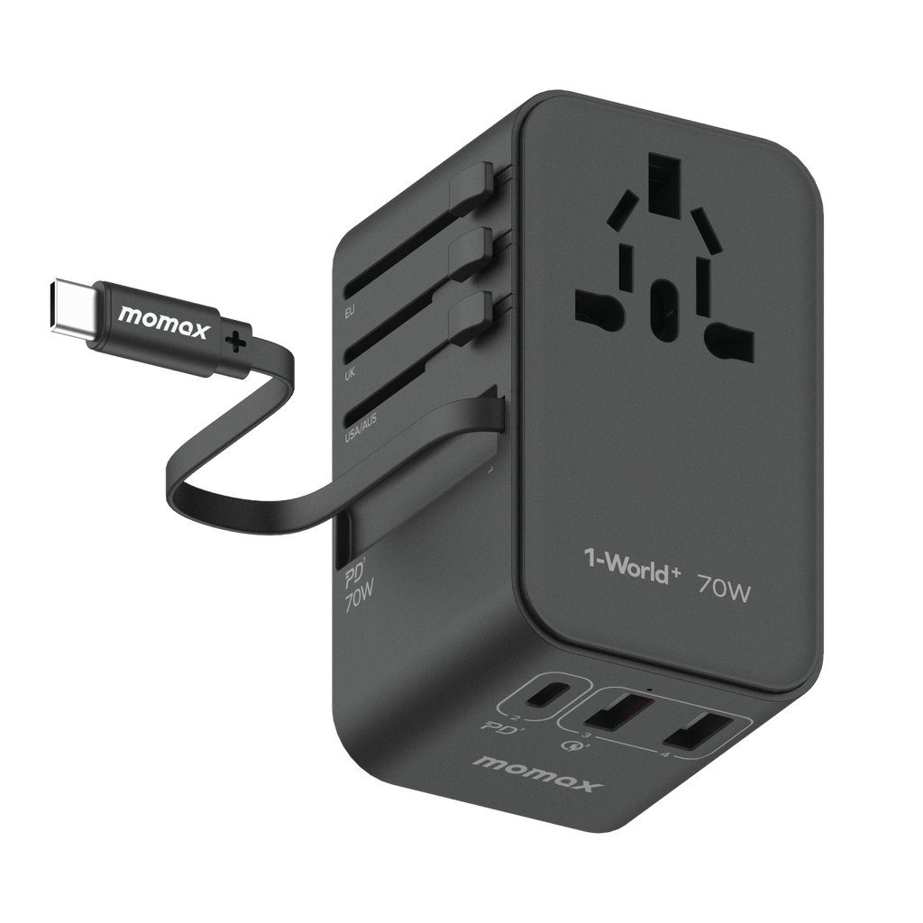 Momax 1-World+ 3-Ports Travel Charger
