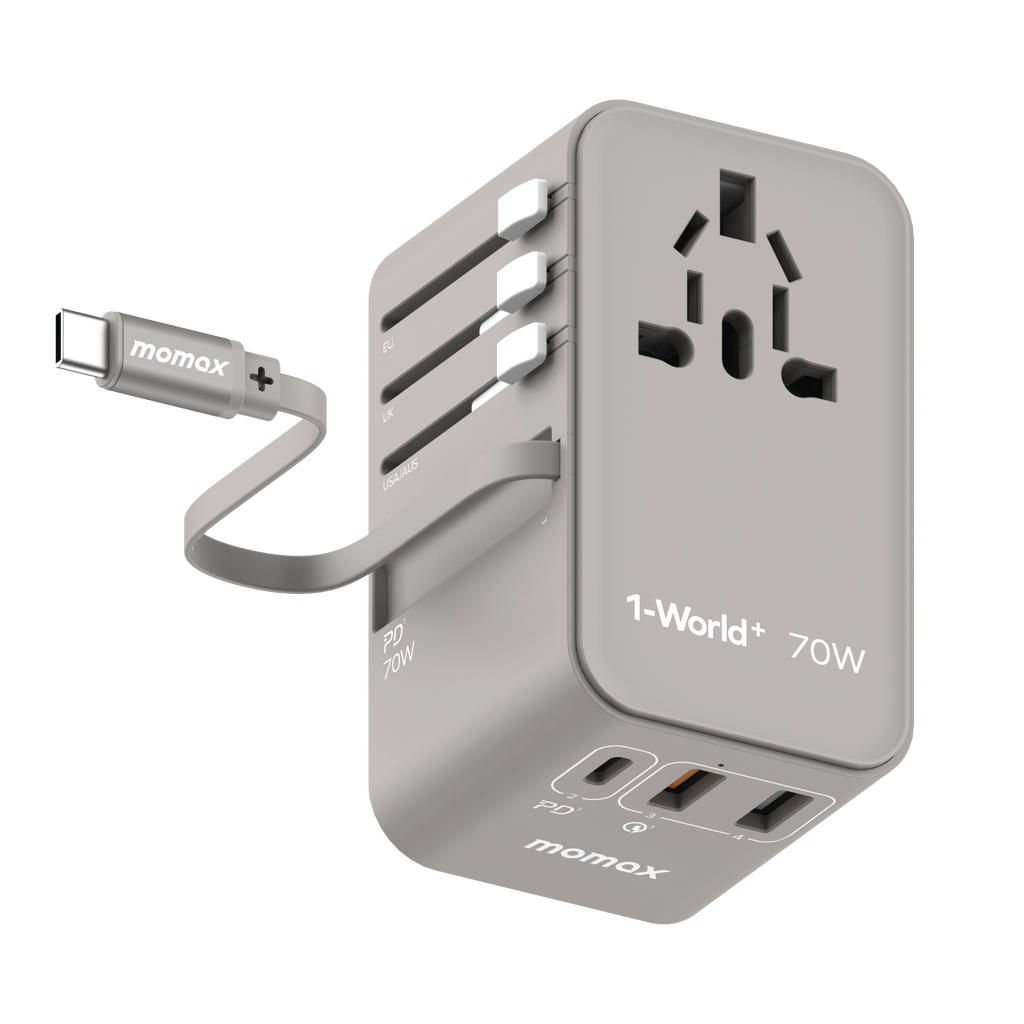 Momax 1-World+ 3-Ports Travel Charger Momax 1-World+ 3-Ports Travel Charger