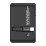 MOMAX 1-WORLD 25W 3 PORT TRAVEL ADAPTOR