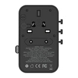 MOMAX 1-WORLD 25W 3 PORT TRAVEL ADAPTOR