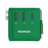 MOMAX 1-WORLD 25W 3 PORT TRAVEL ADAPTOR