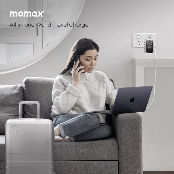 MOMAX 1-WORLD FLOW 35W 4 PORT TRAVEL ADAPTOR MOMAX 1-WORLD FLOW 35W 4 PORT TRAVEL ADAPTOR