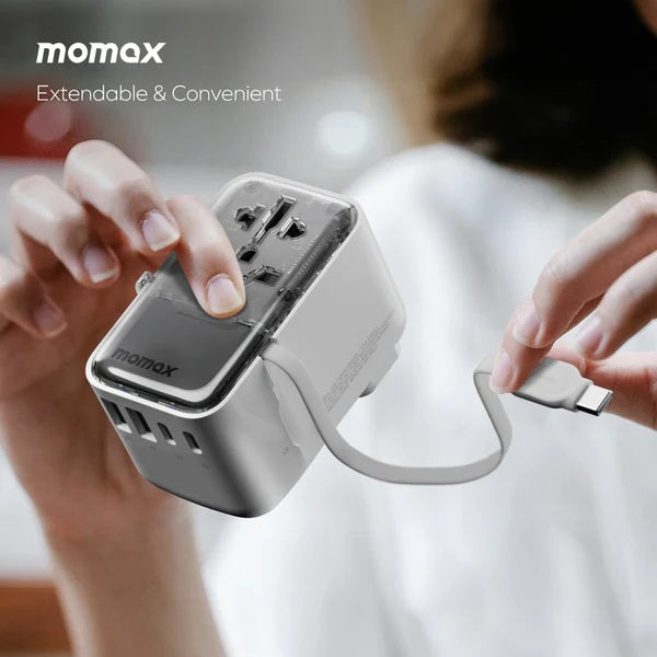 MOMAX 1-WORLD FLOW 35W 4 PORT TRAVEL ADAPTOR MOMAX 1-WORLD FLOW 35W 4 PORT TRAVEL ADAPTOR