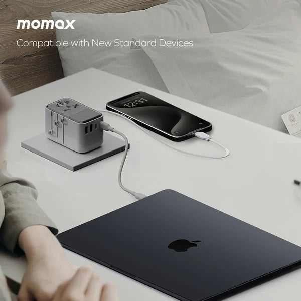MOMAX 1-WORLD FLOW 35W 4 PORT TRAVEL ADAPTOR MOMAX 1-WORLD FLOW 35W 4 PORT TRAVEL ADAPTOR