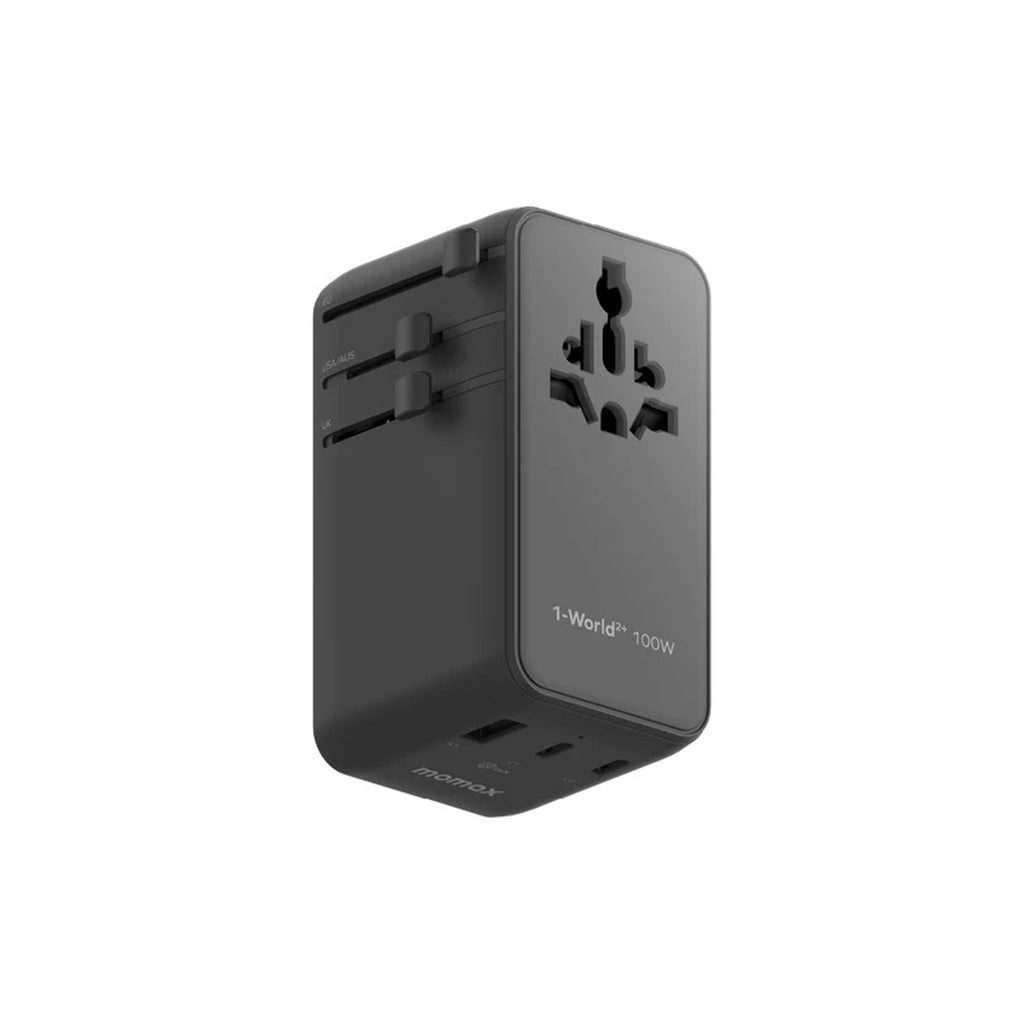 MOMAX 1-wORLD2+ 100W 4 PORT Dual AC Travel Adapter MOMAX 1-wORLD2+ 100W 4 PORT Dual AC Travel Adapter