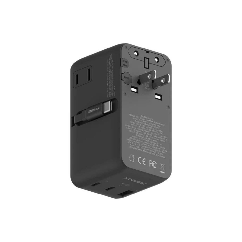 MOMAX 1-wORLD2+ 100W 4 PORT Dual AC Travel Adapter MOMAX 1-wORLD2+ 100W 4 PORT Dual AC Travel Adapter