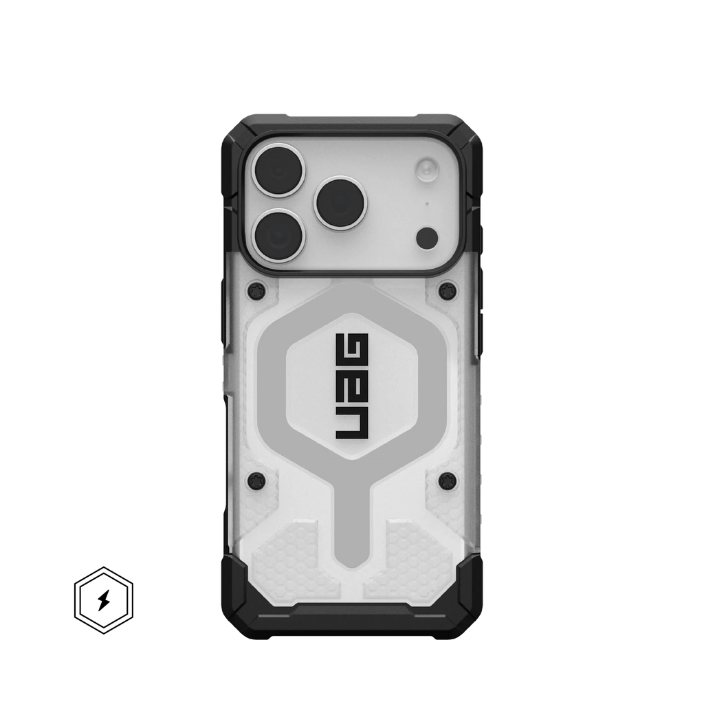 UAG PATHFINDER CLEAR MAGSAFE IPHONE 17 PRO-ICE/SILVER