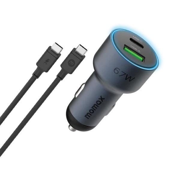 MOMAX Move 67W Dual Port CAR Charge+