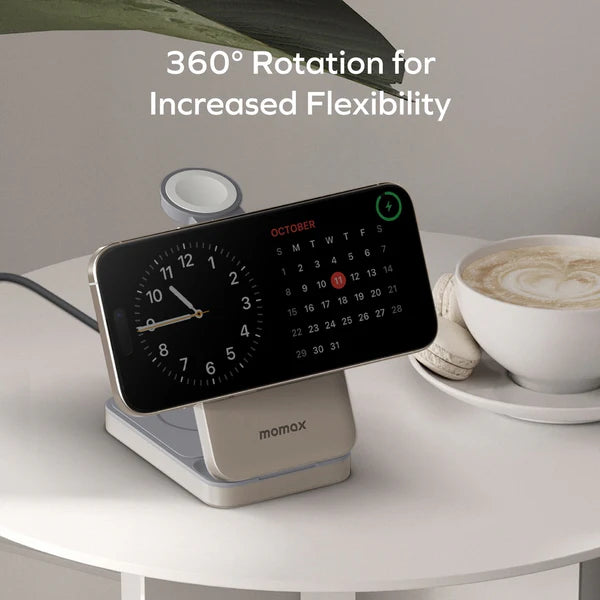 Momax 1-Charge Q.Port Qi 2 15W Wireless Charging Stand Momax 1-Charge Q.Port Qi 2 15W Wireless Charging Stand