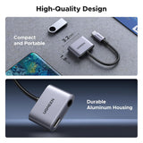 UGREEN 2-in-1 USB C Headphone & Charge Adapter