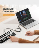 UGREEN USB 2.0 Print Cable / 480Mbps / USB-A - USB-B / Print, Scanner, Fax Machine, Piano / US135 - Black