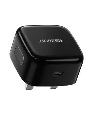 UGREEN USB-C 20W PD Charger (UK) Black UGREEN USB-C 20W PD Charger (UK) Black