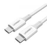 UGREEN USB-C 2.0 Male To USB-C 2.0 Male 3A Data Cable  White  (2m)