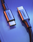 UGREEN Type C 2.0 Male To Type C 2.0 Male 5A Data Cable BLACK