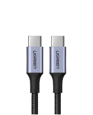 UGREEN Type C 2.0 Male To Type C 2.0 Male 5A Data Cable BLACK (2M) UGREEN Type C 2.0 Male To Type C 2.0 Male 5A Data Cable BLACK (2M)