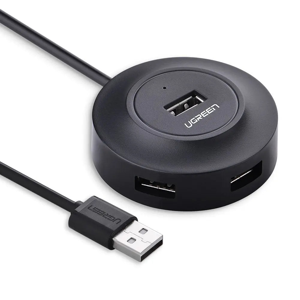 UGREEN 4-Port USB 2.0 Hub 1M USB Cable PC Cell Phone eReader