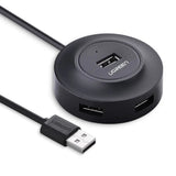 UGREEN 4-Port USB 2.0 Hub 1M USB Cable PC Cell Phone eReader