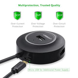 UGREEN 4-Port USB 2.0 Hub 1M USB Cable PC Cell Phone eReader