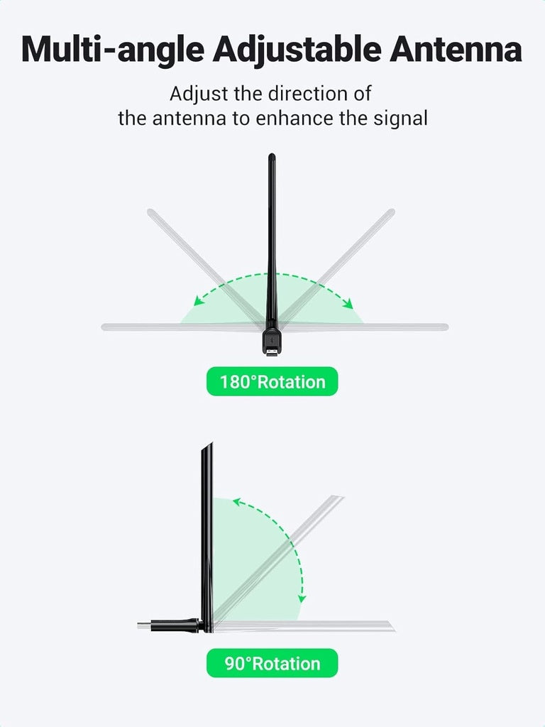 UGREEN High-Gain Dual Band Wireless USB Adapter UGREEN High-Gain Dual Band Wireless USB Adapter