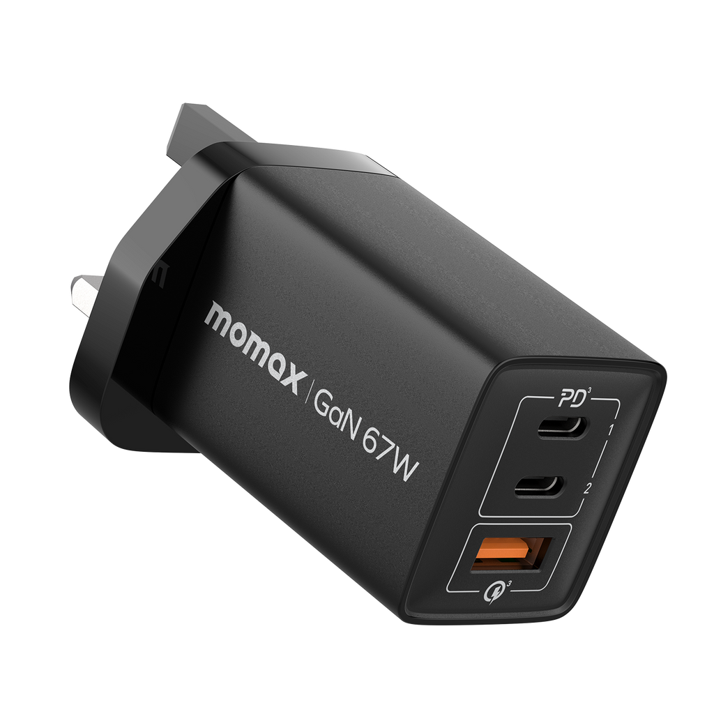 Momax OnePlug 3-Ports Charger (GaN 67W) Momax OnePlug 3-Ports Charger (GaN 67W)