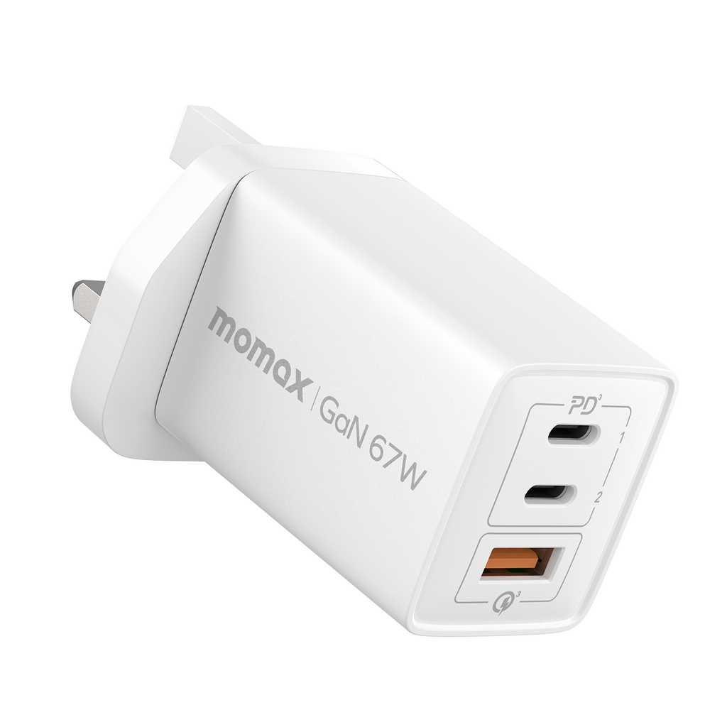 Momax OnePlug 3-Ports Charger (GaN 67W) Momax OnePlug 3-Ports Charger (GaN 67W)