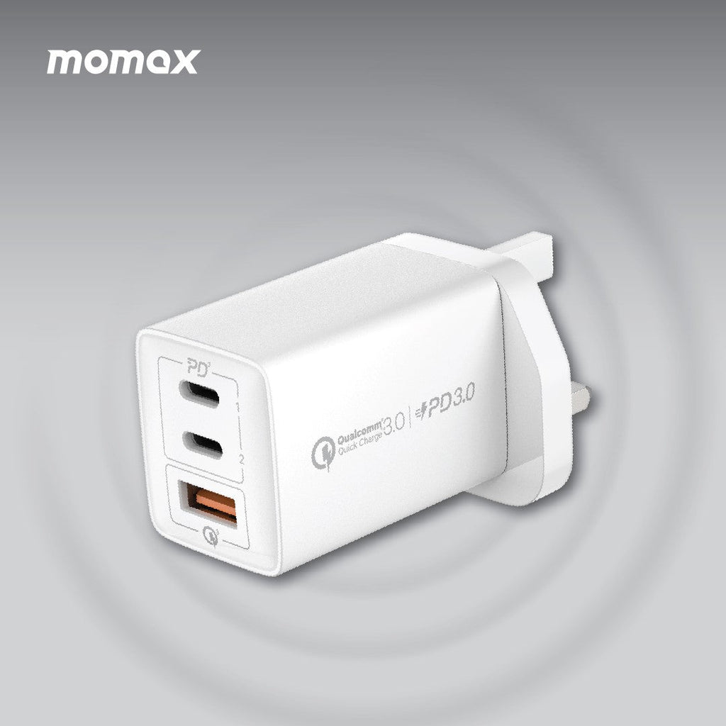 Momax OnePlug 3-Ports Charger (GaN 67W) Momax OnePlug 3-Ports Charger (GaN 67W)