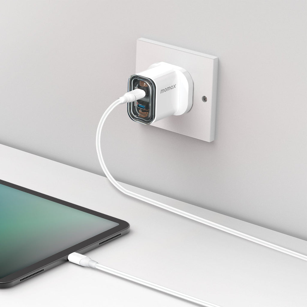 Momax 1-Charge Flow 2-Ports Charger (GaN 35W) Momax 1-Charge Flow 2-Ports Charger (GaN 35W)