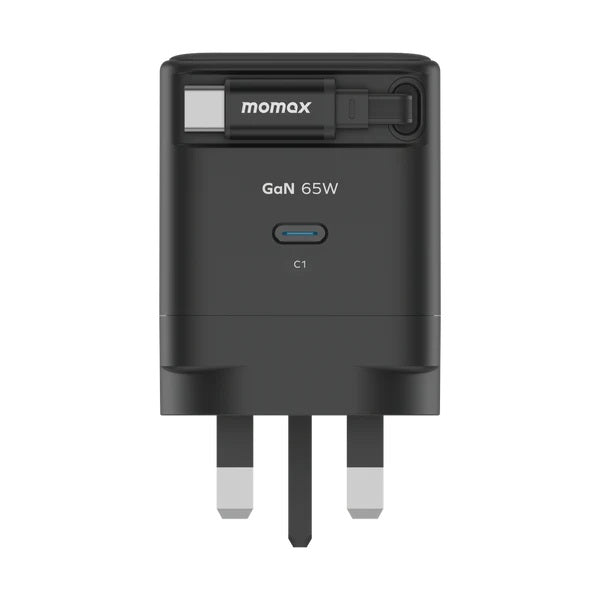 MOMAX 1-CHARGE 65W GAN 1 PORT CHARGER MOMAX 1-CHARGE 65W GAN 1 PORT CHARGER