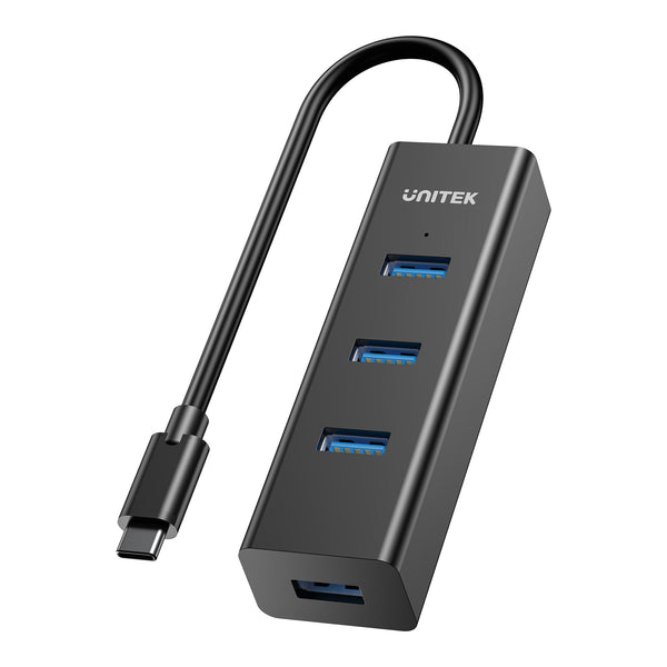 Unitek USB 3.0 USB-C to 4xUSB-A Hub 5Gbps Black