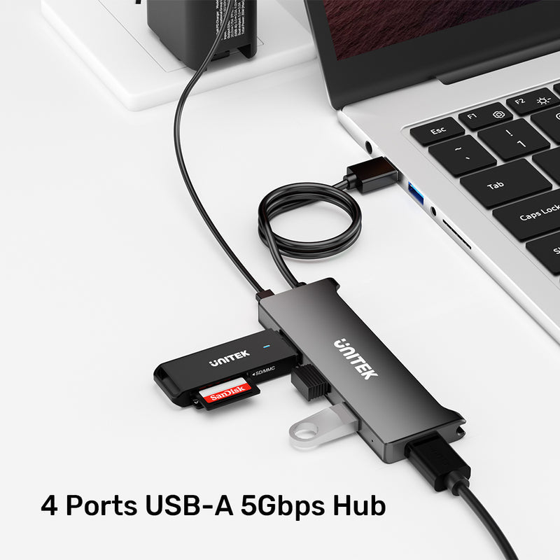 Unitek 4 Ports Powered USB 3.0 Hub 5Gbps Unitek 4 Ports Powered USB 3.0 Hub 5Gbps