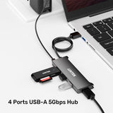 Unitek 4 Ports Powered USB 3.0 Hub 5Gbps