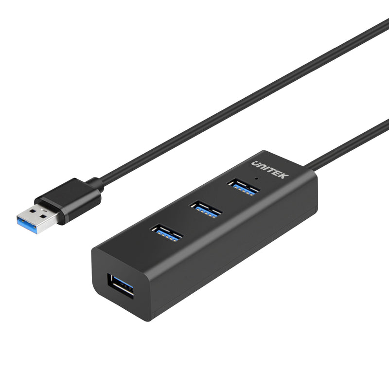Unitek USB3.0 4-Port Hub with 1.2m Cable Black