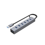 Unitek USB3.0 7-Port Aluminium Hub ( Portable with Power adapter )