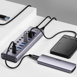 Unitek 10-in-1 USB-C 5 12V Power Adapter with 2-in-1 USB-C/USB-A Cable With BC1.2 Charging Function