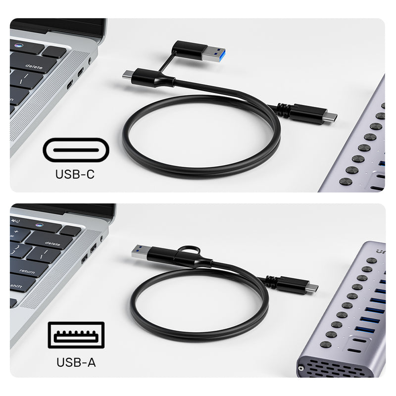 Unitek 10-in-1 USB-C 5 12V Power Adapter with 2-in-1 USB-C/USB-A Cable With BC1.2 Charging Function Unitek 10-in-1 USB-C 5 12V Power Adapter with 2-in-1 USB-C/USB-A Cable With BC1.2 Charging Function