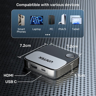 UNITEK Wireless Screen Mirroring Device Supporting 4K HD 25M UNITEK Wireless Screen Mirroring Device Supporting 4K HD 25M