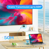 Unitek USB-C Wireless HDMI Extender Kit Up to 50M Black