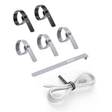 Unitek Silicone Cable Organizer 5 pcs (2Black + 3Grey)