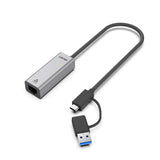 Unitek Hybrid USB-C/ USB-A to 2.5G Gigabit Ethernet Adapter