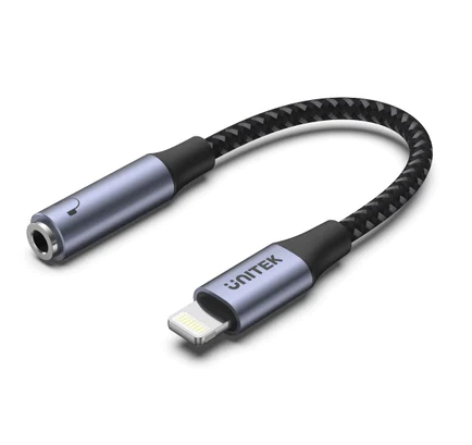 Unitek Lightning to 3.5mm Adapter Space Grey