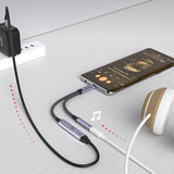Unitek USB-C To 3.5MM Audio Adapter with PD 60W Charger Space Grey
