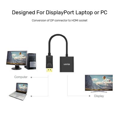 Unitek DisplayPort to HDMI Female Converter Unitek DisplayPort to HDMI Female Converter