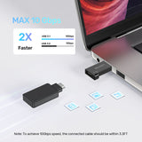 Unitek USB 3.2 USB A to USB-C Adapter 10Gbps Supports Data Sync & 3A Fast Charging