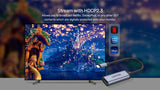 Unitek USB-C to Display Port (DP) Adapter 4Kat144Hz or 8Kat60Hz Grey & Black