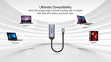 Unitek USB-C to Display Port (DP) Adapter 4Kat144Hz or 8Kat60Hz Grey & Black