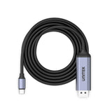 Unitek 1.8M USB-C To DP1.4 8K 60Hz Adapter Cable Space Grey